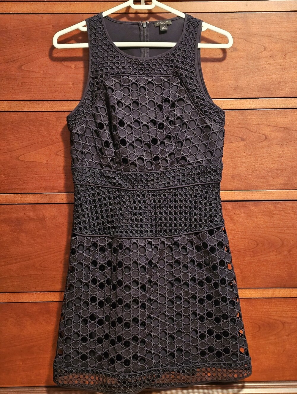 Ann Taylor Petite Laser Cut A-line Dress